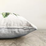 - Sonil-K10050-Gorsel-2 - Realhomes Yeşil Tropik Yaprak Motifli Dijital Baskılı Modern Raşel Kadife Yastık Kırlent Kılıfı Realhomes