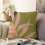 Özel Tasarım Boho Çizimli Dijital Baskılı Modern Raşel Kadife Yastık Kırlent Kılıfı Realhomes