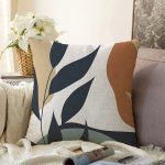 Özel Tasarım Boho Çizimli Dijital Baskılı Dekoratif Raşel Kadife Yastık Kırlent Kılıfı Realhomes