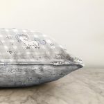 - Печать - Realhomes  Realhomes Açık Vizon Ekose Zeminli Unicorn Desenli Özel Tasarım Dijital Baskılı Modern Raşel Kadife Yastık Kırlent Kılıfı Realhomes