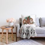 Tahta Çam Ağacı Desenli Dijital Baskılı Modern Raşel Kadife Yastık Kırlent Kılıfı Realhomes