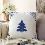 - Sonil-K10076-Gorsel - Realhomes  Çam Ağacı Tasarımlı Dijital Baskılı Modern Raşel Kadife Yastık Kırlent Kılıfı Realhomes