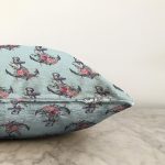 - Sonil-K10081-Gorsel-2 - Realhomes  Mint Yeşili Zemin Çapa Tasarımlı Dijital Baskılı Dekoratif Raşel Kadife Yastık Kırlent Kılıfı Realhomes