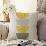 - Sonil-K10090-Gorsel - Realhomes Güneş & Ay Sanatsal Çizimli Dijital Baskılı Modern Şönil Yastık Kırlent Kılıfı Realhomes