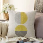 - Sonil-K10092-Gorsel - Realhomes Güneş & Ay Sanatsal Çizimli Dijital Baskılı Modern Raşel Kadife Yastık Kırlent Kılıfı Realhomes