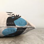 Sanatsal Yeşeren Çiçek Tasarımlı Dijital Baskılı Dekoratif Raşel Kadife Yastık Kırlent Kılıfı Realhomes