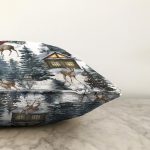 - Sonil-K10123-Gorsel-2 - Realhomes  Bağ Evi Tasarımlı Kış Temalı Dijital Baskılı Dekoratif Raşel Kadife Yastık Kırlent Kılıfı Realhomes