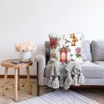 - Sonil-K10132-Gorsel-1 - Realhomes  Şamdan Tasarımlı Yılbaşı Konseptli Dijital Baskılı Modern Raşel Kadife Yastık Kırlent Kılıfı Realhomes