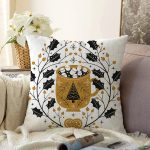 - Sonil-K10137-Gorsel - Realhomes Merry Christmas Temalı Dijital Baskılı Dekoratif Raşel Kadife Yastık Kırlent Kılıfı Realhomes