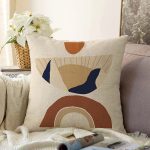 Boho Çizimli Özel Tasarımlı Dijital Baskılı Dekoratif Raşel Kadife Yastık Kırlent Kılıfı Realhomes