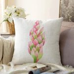 - Sonil-K10153-Gorsel - Realhomes Egzotik Yaprak Tasarımlı Dijital Baskılı Dekoratif Raşel Kadife Yastık Kırlent Kılıfı Realhomes