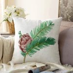 Kozalak Çizimli Cristmas Temalı Dijital Baskılı Modern Raşel Kadife Yastık Kırlent Kılıfı Realhomes