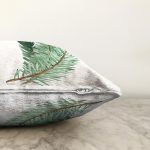 - Sonil-K10157-Gorsel-2 - Realhomes Çam Yaprağı Çizimli Cristmas Temalı Dijital Baskılı Dekoratif Raşel Kadife Yastık Kırlent Kılıfı Realhomes