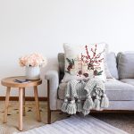 Mum & Kozalak Tasarımlı Christmas Temalı Dijital Baskılı Dekoratif Raşel Kadife Yastık Kırlent Kılıfı Realhomes