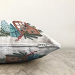 Christmas Temalı Özel Tasarım Dijital Baskılı Modern Raşel Kadife Yastık Kırlent Kılıfı Realhomes