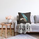 - Sonil-K10186-Gorsel-1 - Realhomes  Mavi & Sarı Tüy Motifli Dijital Baskılı Dekoratif Raşel Kadife Yastık Kırlent Kılıfı Realhomes