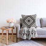 - Sonil-K10197-Gorsel-1 - Realhomes Siyah Beyaz İskandinav Desen Tasarımlı Dijital Baskılı Modern Raşel Kadife Yastık Kırlent Kılıfı Realhomes