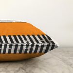 Çizgili Özel Tasarım Dijital Baskılı Dekoratif Raşel Kadife Yastık Kırlent Kılıfı Realhomes