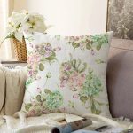 Çiçek Demetleri Özel Tasarım Dijital Baskılı Modern Raşel Kadife Yastık Kırlent Kılıfı Realhomes