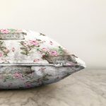 Flower & Çiçek Demetleri Özel Tasarım Dijital Baskılı Modern Raşel Kadife Yastık Kırlent Kılıfı Realhomes