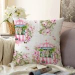 - Sonil-K10214-Gorsel - Realhomes Çiçek Demetleri Özel Tasarım Dijital Baskılı Dekoratif Raşel Kadife Yastık Kırlent Kılıfı Realhomes