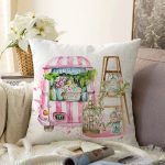 - Sonil-K10216-Gorsel - Realhomes  Çiçek Demetleri Özel Tasarım Dijital Baskılı Dekoratif Raşel Kadife Yastık Kırlent Kılıfı Realhomes