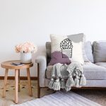 Renkli Zemin Kaktüs Tasarımlı Dijital Baskılı Modern Raşel Kadife Yastık Kırlent Kılıfı Realhomes