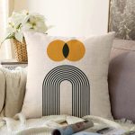- Sonil-K10238-Gorsel - Realhomes Soyut Tarzda Güneş Tasarımlı Dijital Baskılı Dekoratif Raşel Kadife Yastık Kırlent Kılıfı Realhomes