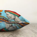 - Sonil-K10254-Gorsel-2 - Realhomes  Etnik Türbanlı Afrika Kadın Tasarımlı Dijital Baskılı Dekoratif Raşel Kadife Yastık Kırlent Kılıfı Realhomes