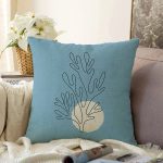 - Sonil-K10258-Gorsel - Realhomes Soyut Çizimli Çiçek Tasarımlı Dijital Baskılı Dekoratif Raşel Kadife Yastık Kırlent Kılıfı Realhomes