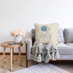 Onedraw Çizimli Özel Tasarım Dijital Baskılı Modern Raşel Kadife Yastık Kırlent Kılıfı Realhomes