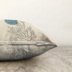 Onedraw Çizimli Özel Tasarım Dijital Baskılı Modern Raşel Kadife Yastık Kırlent Kılıfı Realhomes