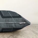 Soyut Tarzda Onedraw Çizimli Dijital Baskılı Modern Raşel Kadife Yastık Kırlent Kılıfı Realhomes