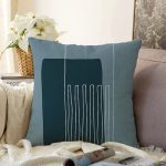 Soyut Tarzda Onedraw Çizimli Dijital Baskılı Dekoratif Raşel Kadife Yastık Kırlent Kılıfı Realhomes