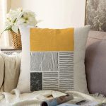 Soyut Tarzda Onedraw Çizimli Dijital Baskılı Dekoratif Raşel Kadife Yastık Kırlent Kılıfı Realhomes