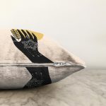 El Silüetli Özel Tasarım Dijital Baskılı Dekoratif Raşel Kadife Yastık Kırlent Kılıfı Realhomes