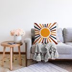 - Sonil-K10293-Gorsel-1 - Realhomes Güneş ve Renkli Işınları Özel Tasarım Dijital Baskılı Modern Raşel Kadife Yastık Kırlent Kılıfı Realhomes