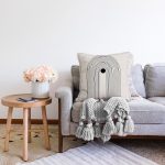 Soyut Tarzda Onedraw Çizimli Dijital Baskılı Modern Raşel Kadife Yastık Kırlent Kılıfı Realhomes