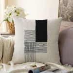 Soyut Tarzda Onedraw Çizimli Dijital Baskılı Dekoratif Raşel Kadife Yastık Kırlent Kılıfı Realhomes