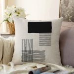 Soyut Tarzda Onedraw Çizimli Dijital Baskılı Dekoratif Raşel Kadife Yastık Kırlent Kılıfı Realhomes