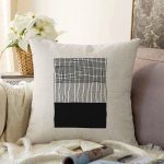 Soyut Tarzda Onedraw Çizimli Dijital Baskılı Modern Raşel Kadife Yastık Kırlent Kılıfı Realhomes