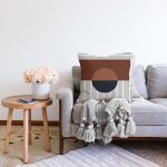 Soyut Tarzda Onedraw Çizimli Dijital Baskılı Dekoratif Raşel Kadife Yastık Kırlent Kılıfı Realhomes