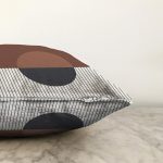 Soyut Tarzda Onedraw Çizimli Dijital Baskılı Dekoratif Raşel Kadife Yastık Kırlent Kılıfı Realhomes