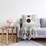 Soyut Tarzda Onedraw Çizimli Dijital Baskılı Modern Raşel Kadife Yastık Kırlent Kılıfı Realhomes