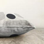 Soyut Tarzda Onedraw Çizimli Dijital Baskılı Modern Raşel Kadife Yastık Kırlent Kılıfı Realhomes