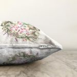 - Sonil-K10337-Gorsel-2 - Realhomes  Suluboya Çizimli Çiçek Tasarımlı Dijital Baskılı Modern Raşel Kadife Yastık Kırlent Kılıfı Realhomes