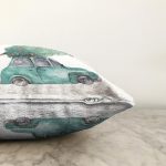 - Sonil-K10355-Gorsel-2 - Realhomes  Christmas Temalı Araba Tasarımlı Dijital Baskılı Modern Raşel Kadife Yastık Kırlent Kılıfı Realhomes