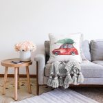 - Sonil-K10356-Gorsel-1 - Realhomes  Christmas Temalı Araba Tasarımlı Dijital Baskılı Dekoratif Raşel Kadife Yastık Kırlent Kılıfı Realhomes
