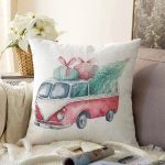 - Sonil-K10359-Gorsel - Realhomes Christmas Temalı Araba Tasarımlı Dijital Baskılı Modern Raşel Kadife Yastık Kırlent Kılıfı Realhomes