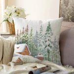 - Sonil-K10370-Gorsel - Realhomes Bağ Evi Tasarımlı Kış Temalı Dijital Baskılı Dekoratif Raşel Kadife Yastık Kırlent Kılıfı Realhomes